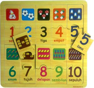 Mainan edukasi anak-puzzle angka & berhitung  Jual Mainan 